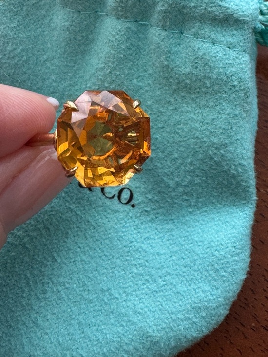 Tiffany & Co. Jewelry - Tiffany & Co Citrine and Yellow Gold Sparkler Ring